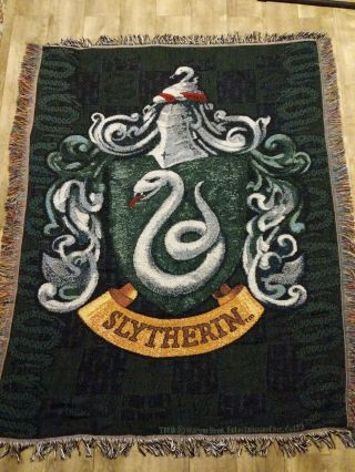 The Northwest Company Harry Potter Slytherin Tapestry Throw Blanket