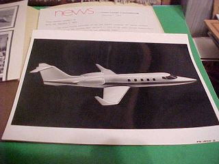 1979 Gates Learjet 50 Series Rollout First Learjet Longhorn 55 Folder & Papers