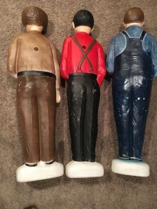 3 stooges blow mold Larry,  Curly and Moe Don Featherstone Union Blowmold 9