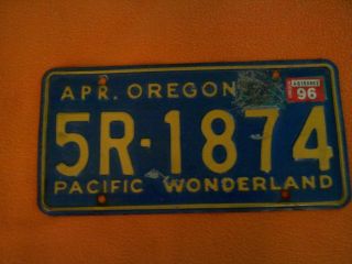 Vintage Oregon License Plate / Pacific Wonderland