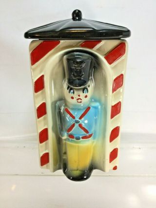 American Bisque Soldier Vintage Cookie Jar Marked 743 Usa (cl)