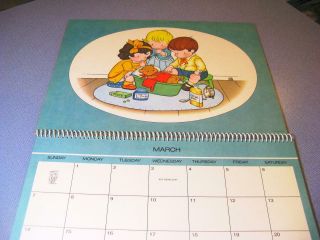 Vintage 1976 Joan Walsh Anglund Bicentennial Issue Calendar Datebook Frameable 4