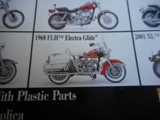 1:18 Scale Harley - Davidson Die Cast 1968 FLH Electra Glide Maisto Lundby Dollhou 3