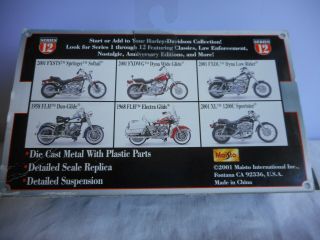 1:18 Scale Harley - Davidson Die Cast 1968 FLH Electra Glide Maisto Lundby Dollhou 4