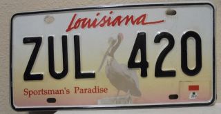 2015 Louisiana 420 License Plate Mmj Weed Pot Marijuana