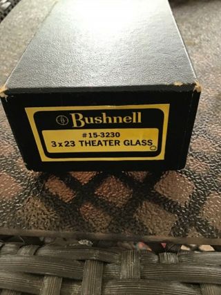 Vintage Bushnell 3x23 Theater Opera Glasses 15 - 3230 W/original Box & Case