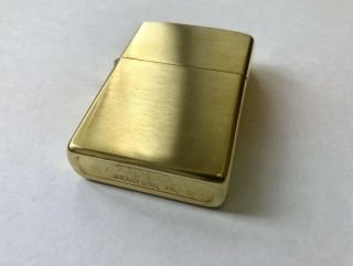 Zippo 1981 Solid Brass Lighter Near Rare