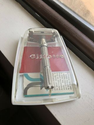 Vintage Gillette Slim Adjustable Safety Razor J4
