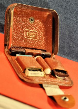 " Gillette " Vintage French Bakelite Tech Set Double Edge Safety Razor C.  1940 