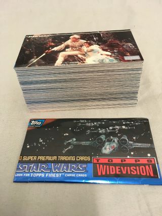 Star Wars A Hope Widevision 1994 Topps Finest Complete Base Card Set Of 120