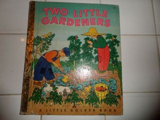 Two Little Gardeners,  A Little Golden Book,  1951 (a Ed;vintage Children 
