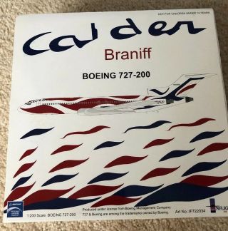 Inflight200 Braniff Calder Boeing 727 - 200 1:200 Scale If722034