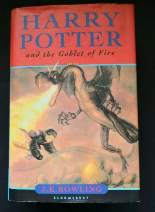 First Edition Omnia Print Harry Potter And The Goblet Of Fire With Dust Cover