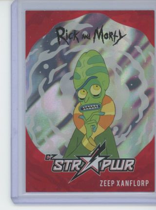 Cryptozoic Rick And Morty 2 Zeep Xanflorp Red Str Pwr Sp Insert Sp9