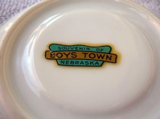 Vintage Boys Town Souvenir Miniature Cup & Saucer Nebraska FATHER FLANAGAN 4