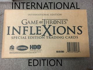Game Of Thrones Inflexions 2019 International Factory 20 Box Hobby Case