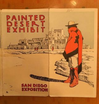 Vintage Brochure - - (1915) Painted Desert Exhibit - San Diego Expo
