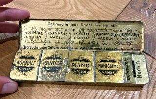 VINTAGE - GRAMOPHONE NEEDLES - NADELN - normale,  condor,  piano,  pianissimo - WITH NEEDLES 5