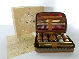Vintage Grimes Travel - Pak - Gillette Shaving Kit - Razor Comb Box