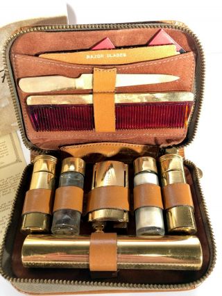 Vintage Grimes TRAVEL - PAK - Gillette Shaving Kit - Razor Comb Box 3