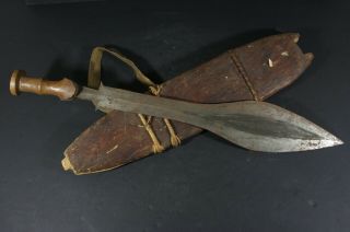 African Ceremonial Prestige Sword,  Luba Tribe,  D.  R.  Congo Tribal Art Primitive