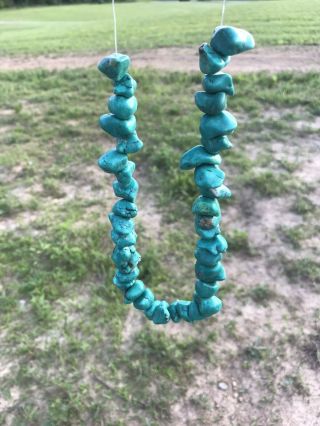 Killer Arizona Turquoise Beads Color Arrowheads Indian