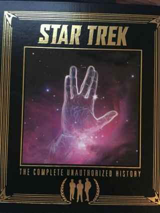Star Trek The Complete Unauthorized History Book Signed By Cast Members