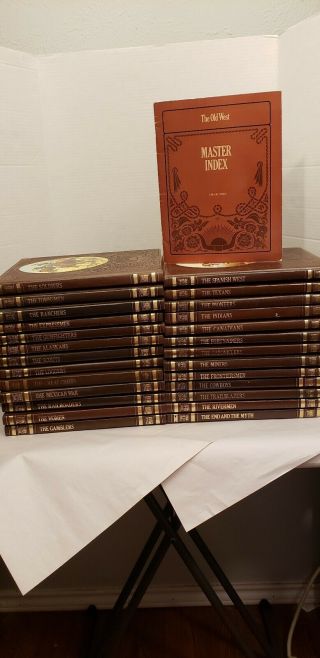 Complete Set Of Time - Life Books The Old West - 26 Leatherette Volumes,  Master