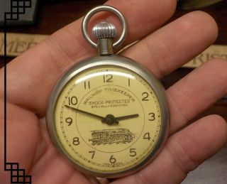 Railway Time Keeper Pocket Watch Railroad Pocket Watch Running