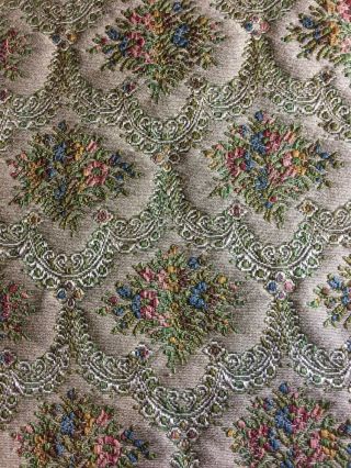 Furniture Upholstery Less Than A Yard 33 " X 23 " Victorian Style Print Beige