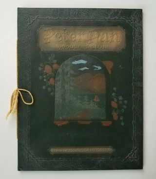 Peter Pan Woodland Club Big Bear Hardbound Souvenir Book And Member Certificate