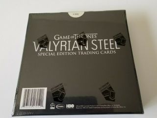 Game of Thrones Valyrian Steel trading cards box by Rittenhouse 2017 2