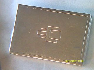 Antique Art Deco Sterling Silver Compact,  87,  22 Grams