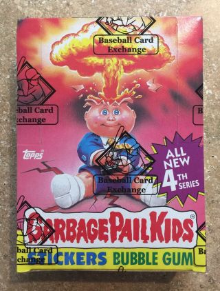 1986 Garbage Pail Kids 4th Series 48 Packs - Bbce " White Cloud " Box Twt