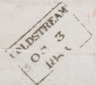 1844 QV CUTE TINY COLDSTREAM COVER WITH A FINE 1d PENNY RED IMPERF STAMP 5