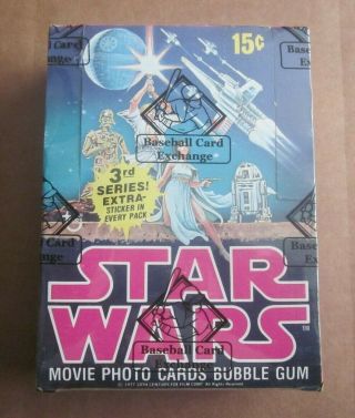 1977 Topps Star Wars Series 3 Wax Box Bcce