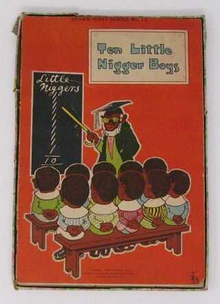 Vintage Ten Little Black Boys Jigsaw Puzzles Black Americana