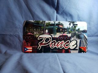 Puerto Rico Beauitful Tablilla De Ponce Pride Flag And Car Alum.  Lic.  Plate