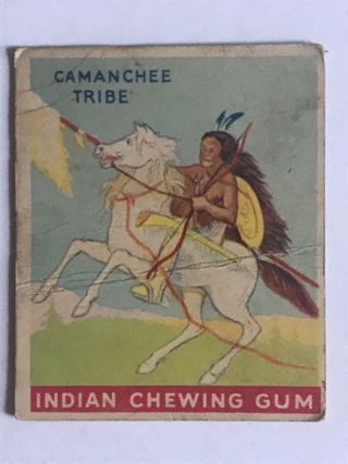 Goudey Indian Gum Co.  Card 142 Of Series 288 Warrior Of The Camanchee Tribe