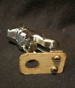 Vtg Small Gold Plated Mack Truck Bulldog Hood Ornament Figure w/ Bracket 5