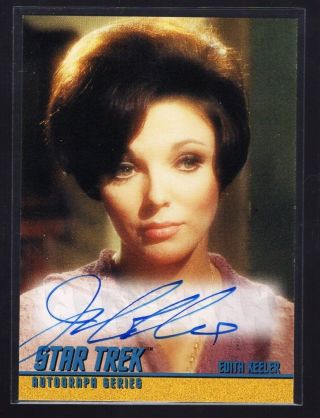 1997 Skybox Star Trek Tos Series 1 A23 Joan Collins Autograph Auto