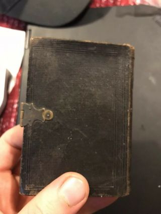 1862 T Nelsons Civil War Pocket Bible Signed