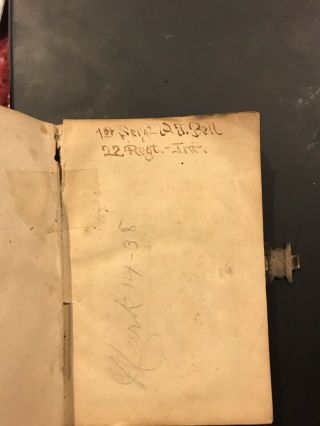 1862 T Nelsons Civil War Pocket Bible Signed 4
