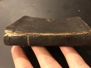 1862 T Nelsons Civil War Pocket Bible Signed 8