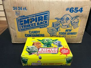 1980 Topps Star Wars Empire Strikes Back Candy Box (24ct) Yellow Case Fresh