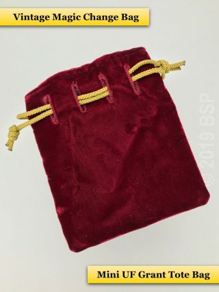 Vintage U.  F.  Grant Magic Mini Tote Change Bag Trick Mak Uf