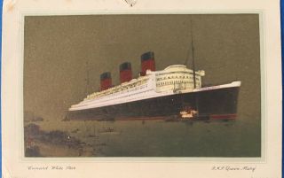 Cunard White Star Line Rms Queen Mary Log Abstract December 17 - 22,  1948