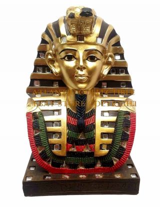 Ancient Egyptian 6 " Tall King Tutankhamun Figurine Bust Statue Pharaoh Tut