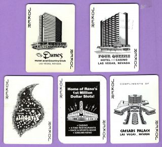 Single Swap Playing Cards Jokers All Gambling Casino Las Vegas Wide Ads
