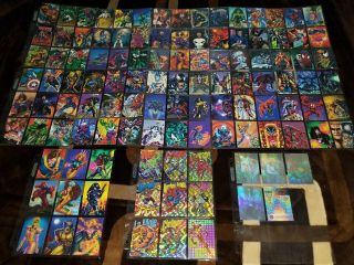 Marvel Comics 1994 Pepsi Cards Complete 100 Base,  9 Prism,  4 Holograms Rare
